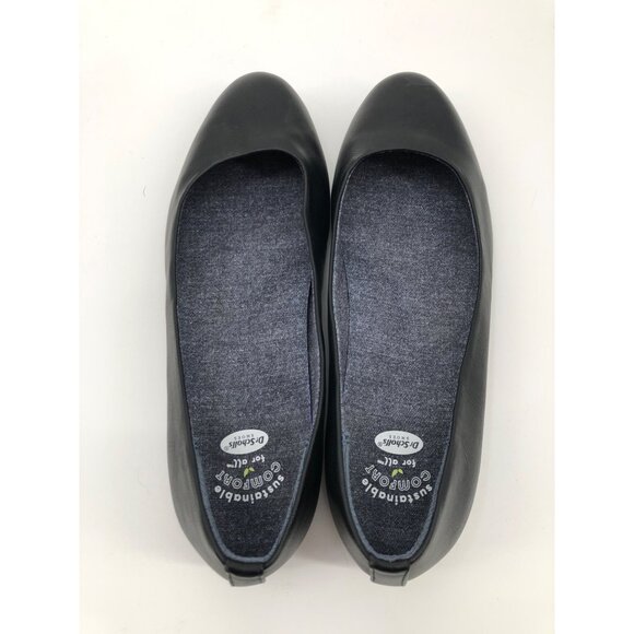 Dr Scholls Giorgie Ballet Flats Women 9.5M Black Memory Foam Slip-on Comfortable - Picture 5 of 7